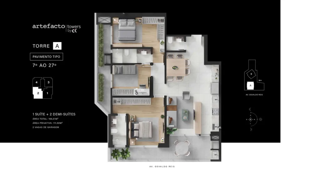 Apartamento para venda no bairro Praia Brava em Itajaí